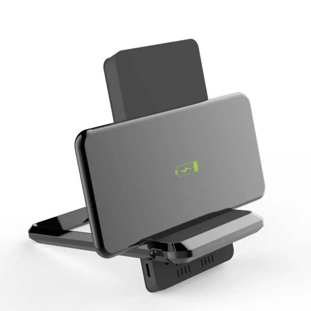 Подставка N Charge QI сплав складной мобильный телефон держатель с 5000 мАч функция держатель телефона Беспроводная Подставка для зарядки