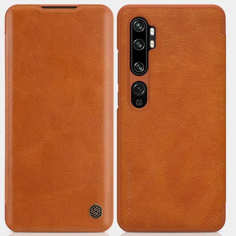 Кожаный чехол-книжка Nillkin Qin для Xiaomi Mi Note 10 Pro CC9 Pro