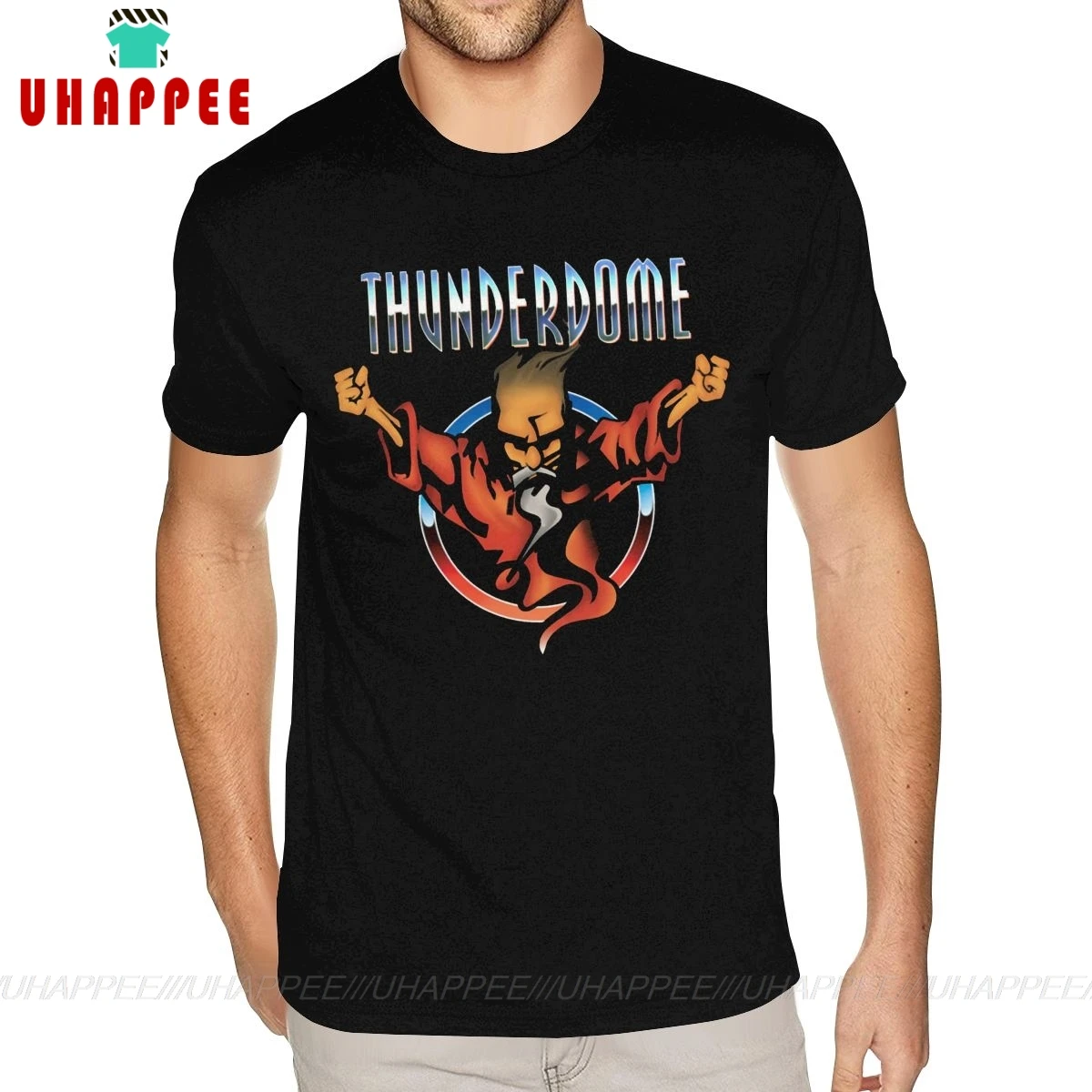 Хлопковая футболка с коротким рукавом и круглым вырезом Thunderdome|Футболки| |