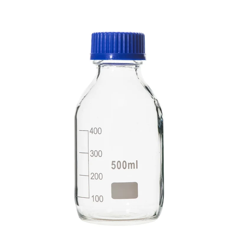 50ml-2000ml / Screw Cap Blue Screw Cap Glass Reagent For Laboratory Utensils Medical Supplies Laboratory Glass reagent Bottle