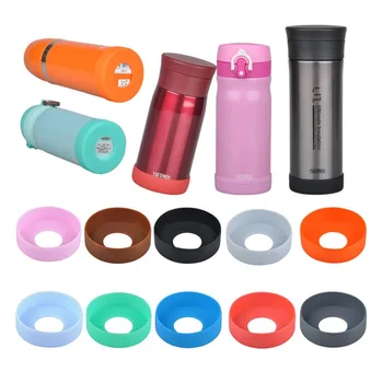 

New Mixed Color Cup Bottom Protective Cover Rubber Cup Sleeve Silicone Coasters for Vacuum Insulated Water Bottle WB2297