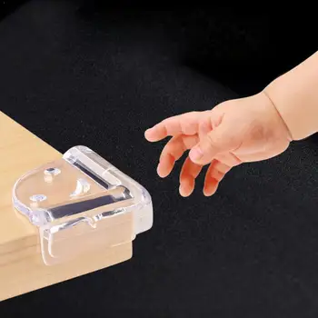 

4Pcs Child Baby Safety Silicone Protector Table Corner Protection Cover & Guards Children Edge Anticollision Edge K7T8