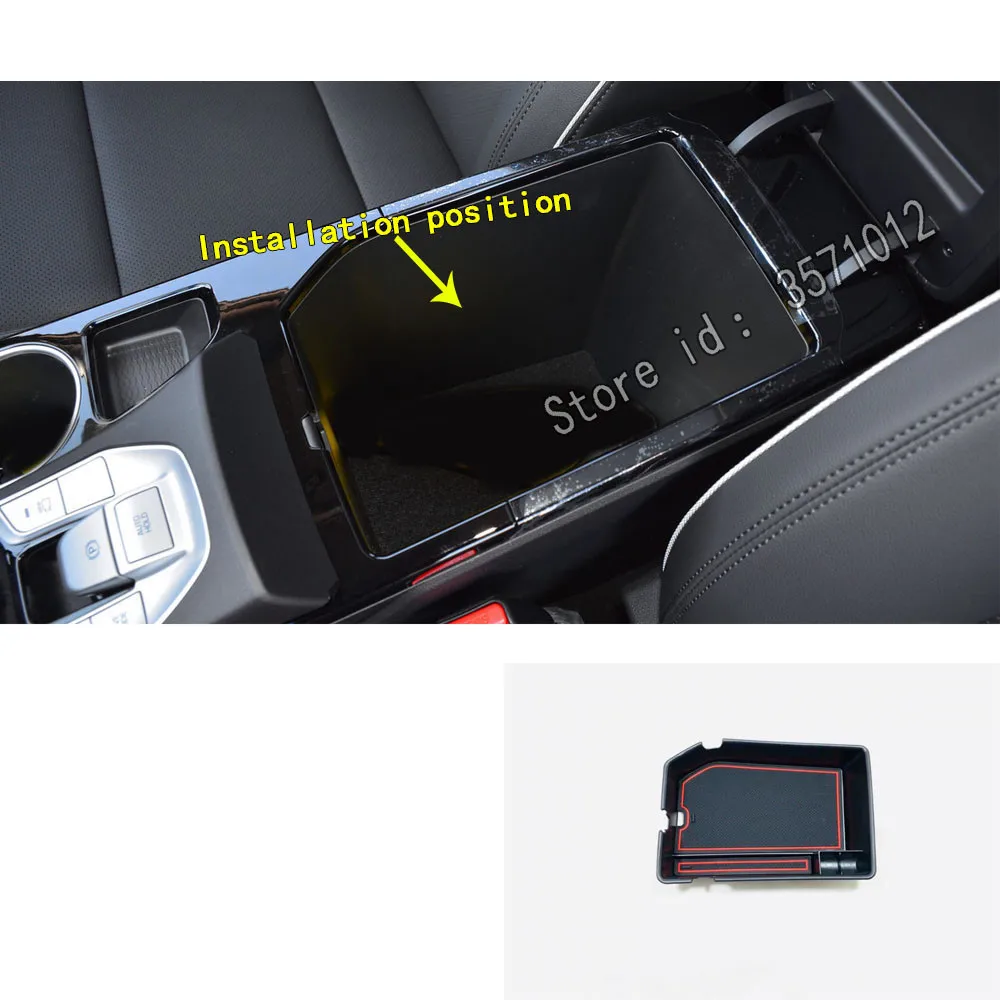 

Car Inner Plastic Storage Trim Container Center Console Cup Holder Gear Box Frame Armrest 1pcs For Hyundai Tucson 2019 2020