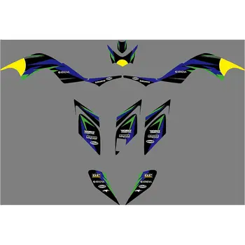 

Full Graphics Decals Stickers Motorcycle Background Custom Number 3M For YAMAHA RAPTOR 700R 2006 2007 2008 2009 2010 2011 2012