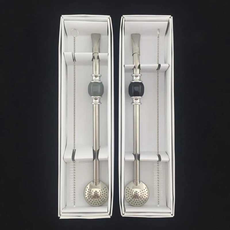 Washable Tea Tool Stainless Steel Drinking Straw Spoon Tea Filter Yerba Mate Tea Straws Bombilla Gourd Reusable Coffee Tea Tools7