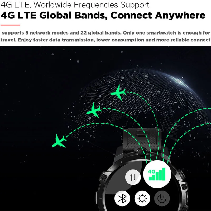 Умные часы для мужчин и женщин 4 Гб + 64 ГБ GPS WIFI 830 мАч IPS экран 1 6 дюйма|Смарт-часы| |
