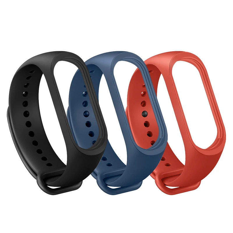 Модный мягкий ремешок для часов Xiaomi Mi Band 3 4 силиконовый браслет mi band сменный