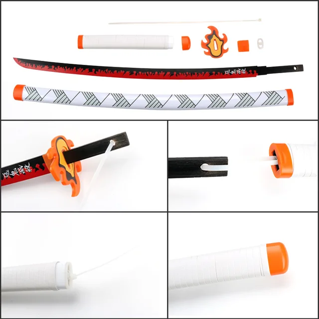 2022 New Self-assembly Ce Demon Slayer Sword Katana Cosplay Weapon Prop Tanjiro Sanemi Zenitsu Anime Swords 2