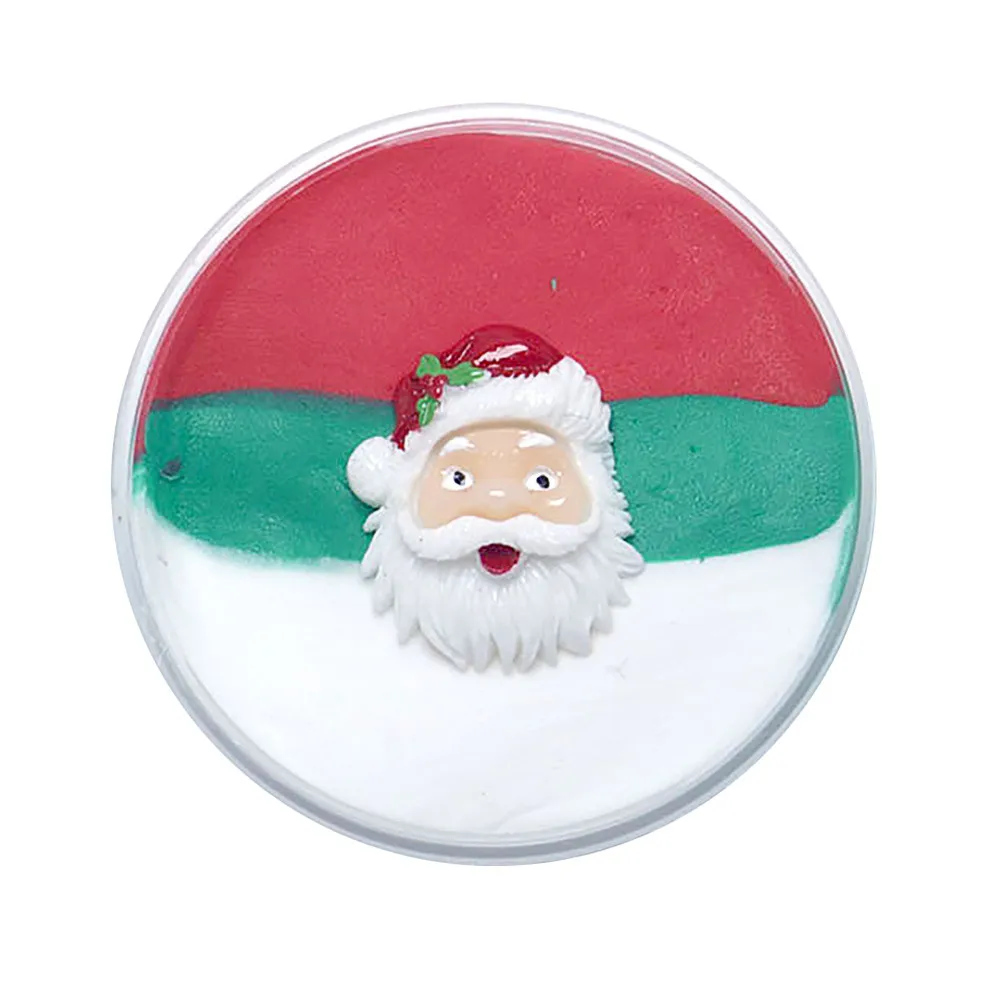 60 мл грязевая глина Xmas Fluffy Floam Slime Mud мягкая ароматическая игрушка для снятия стресса для детей рождественские подарки для взрослых G1023