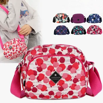 

2020 Nylon printing Messenger Women Bag Girls Ladies Shoulder Bags Plaid purse Lattice Small Crossbody Mobile phone Bags Handbag