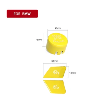 

Cover Switch Button Cover Yellow Parts Set For BMW M1 M2 M3 M4 F80 F83