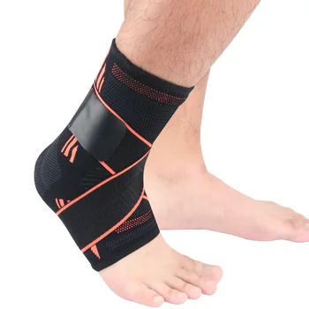 1 Pcs Beschermende Voetbal Enkel Ondersteuning Basketbal Enkel Brace Compressie Nylon Bandjes Enkel Protector 1 Pcs Beschermende Voetbal Enkel Ondersteuning Basketbal Enkel Brace Compressie Nylon Bandjes Enkel Protector