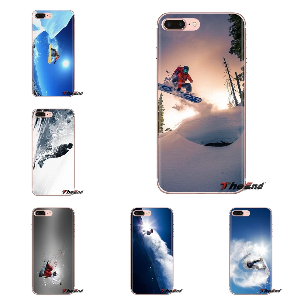 Extreme Snowboarding Sport Print Transparent Soft Case Covers For Samsung Galaxy A3 A5 A7 A9 A8 Star A6 Plus 2018 2015 2016 2017 |