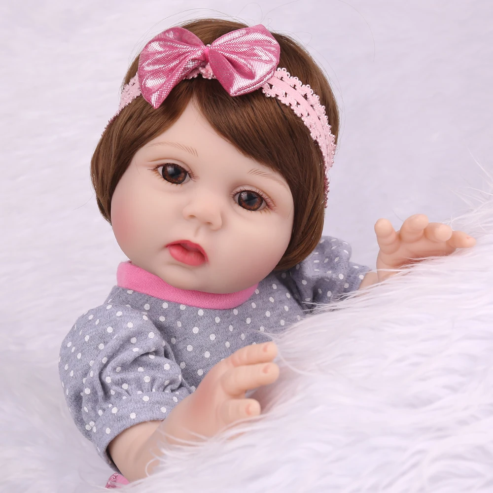 NPKDOLL Reborn Baby 18 дюймов Полностью виниловый реалистичный Bebe игрушки для детей поддельные младенческие развивающие ванны дети Playmate Babe Boneca