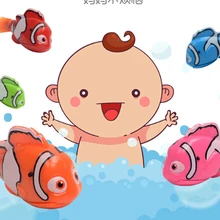 Светодиодный светильник-вспышка, электрическая имитация рыбы, детские игрушки для ванной, игрушки для ванной