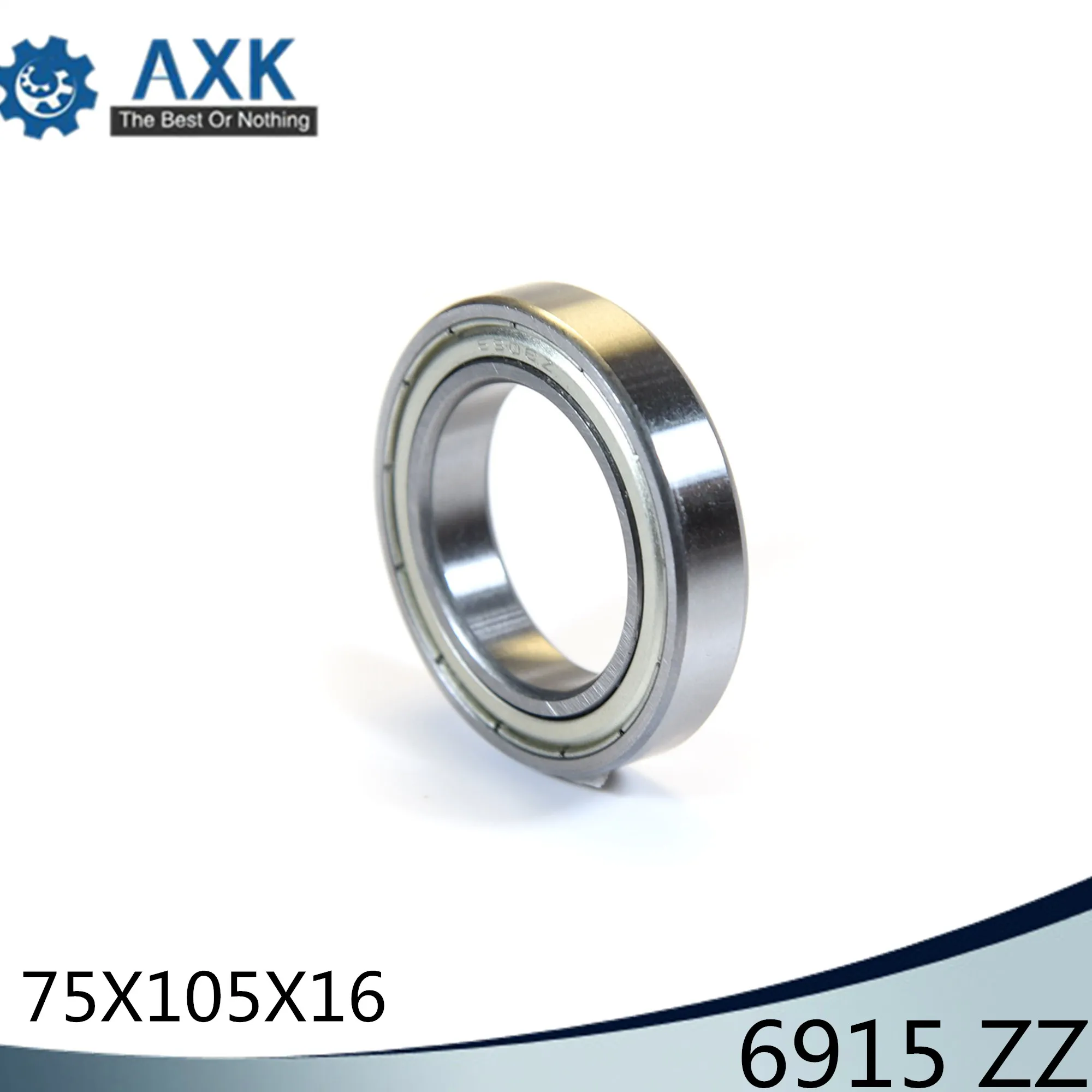 6915ZZ ABEC-1 (2PCS)  75x105x16MM  Metric Thin Section Bearings 61915ZZ 6915Z