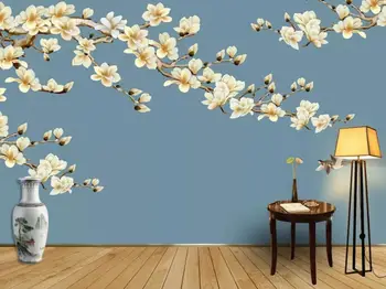 

[Self-Adhesive] 3D White Flower WG562 Wall Paper mural Wall Print Decal Wall Murals Belly