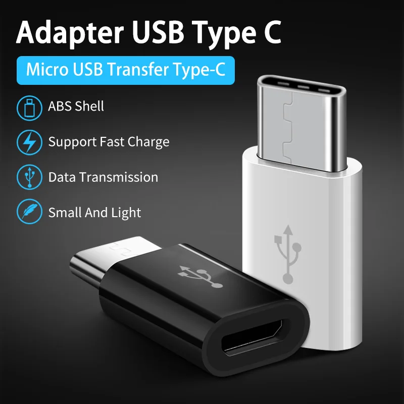 GUUGEI Mobile Phone Adapter Micro USB To USB C Data Card Conversion Head OTG3.1 Microusb Connector For Xiaomi 4C /LeTV /Huawei