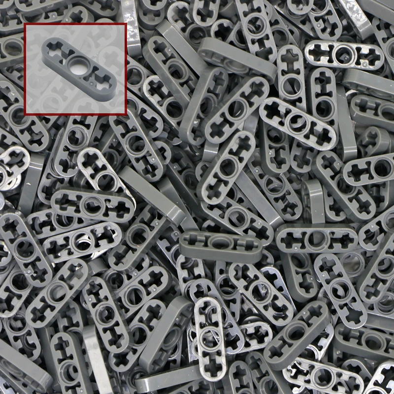 Строительные блоки Technic Parts Liftarm 1x3 тонкий грузовик MOC креативный 6632 темно серый