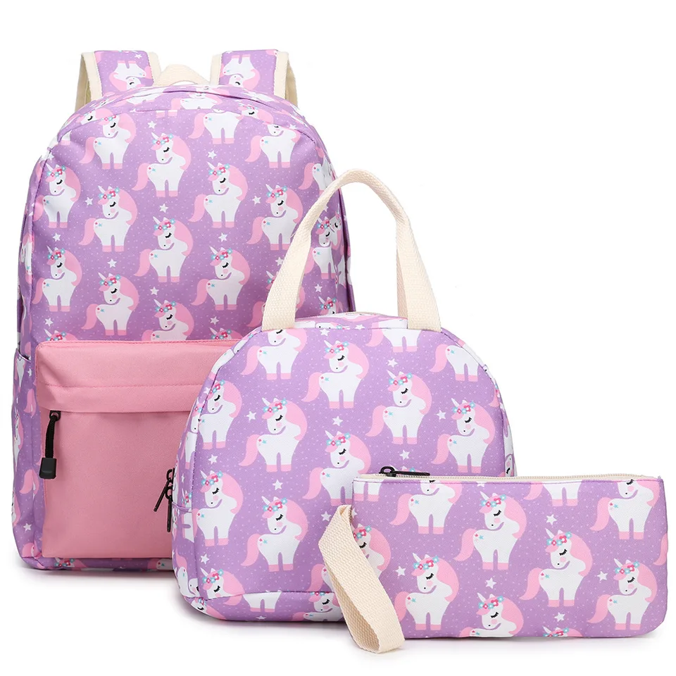 matching school bags and lunch bags