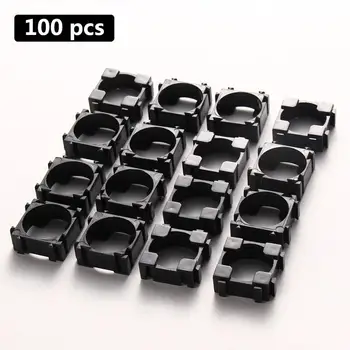 

100pcs 18650 Battery Safety Anti Vibration Holder Cylindrical Bracket Li-ion Cell Storage Lithium Batteries Support Stand