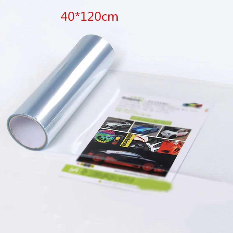 

Dash Headlight Protective Film Stereos Car Transparent Light Black 40x120cm UV protected Hood Protector