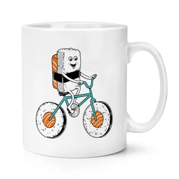 

Sushi Bicycle Coffee Mug Ceramic Cup Gifts 11oz