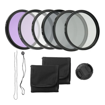

58mm Camera UV CPL FLD Lens Filters Kit and Altura Photo ND Neutral Density Filter Set Photography Accessories