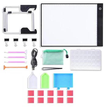 

4D Diamond Cross Stitch Set Embroidery Drawing Tools Dimmable LED lamp Board Light Pad Copyboard Home Diamond Painting DIY