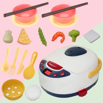 

19Pcs Kitchen Pretend Play Cooking Toys Simulation Household Appliances For Children Rice Cooker Kids Educational Toy