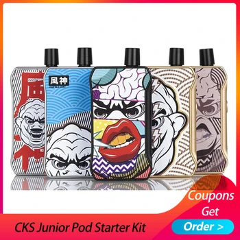 

CKS Junior Pod Starter Kit with 1000mAh Battery & 3ml Pod System&3-Level Voltage Adjustment Vape Vaporizer VS Caliburn/Drag Nano