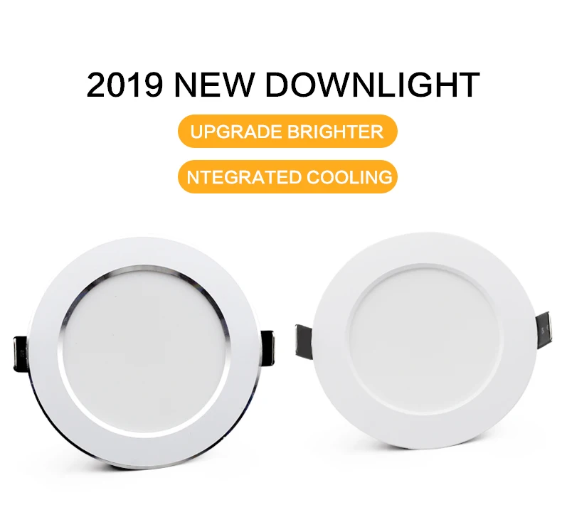 10PCS Waterproof LED Downligh 7W 9W 12W 15W 18W Recessed Round  LED Ceiling Lamp AC220V-240V LED Spot Lighting Indoor LED Lamp