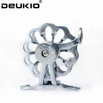 

Deukio Full Aluminum Ice Fishing Combo Right hand V-shape 2BB+RBB Wheel 58mm Fly Reels Ratio 1:1
