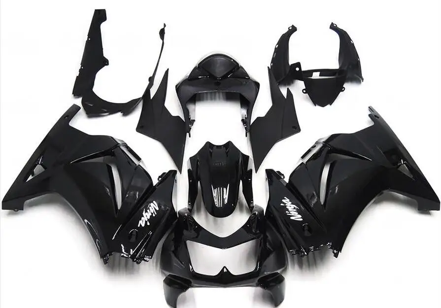 New Injection mold ABS Fairing kit Fit for Kawasaki ninja 250r 250 2008-2014 EX250 08 09 10 11 12 13 14 fairings black glossy New Injection mold ABS Fairing kit Fit for Kawasaki ninja 250r 250 2008-2014 EX250 08 09 10 11 12 13 14 fairings black glossy