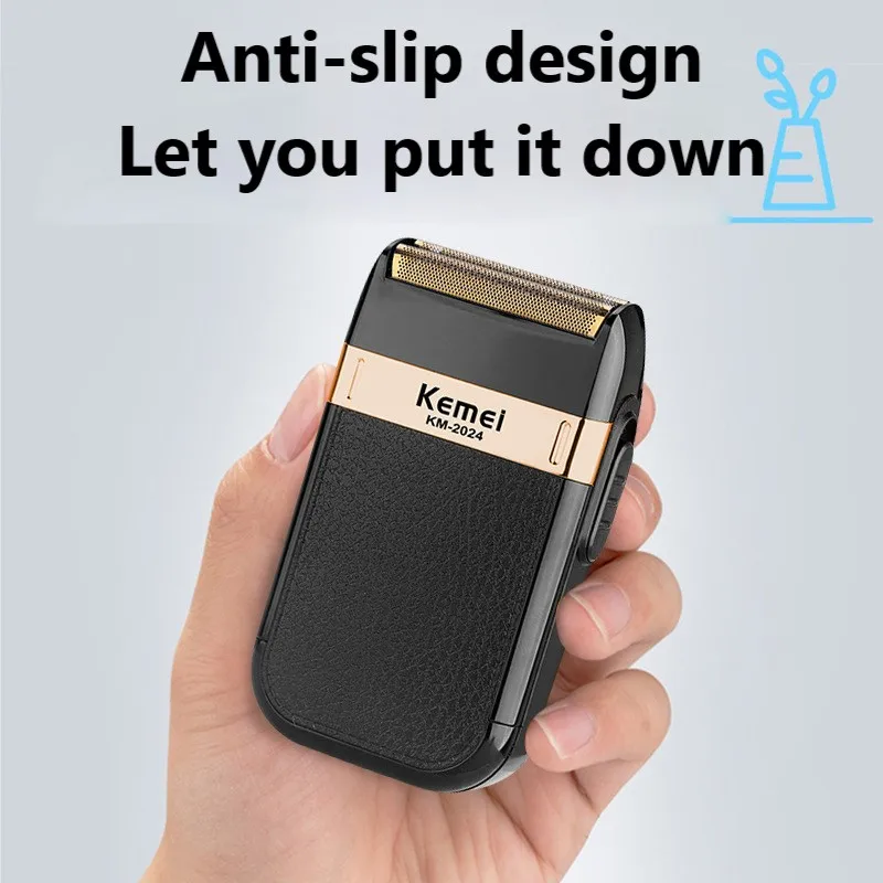 KM- Clipper Electric Shaver Men's Razor Beard Trimmer Shaver For Men Portable Shaving Machine Hair Clipper Facial Epilator
