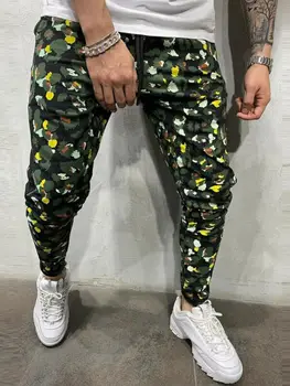

Men Camouflage Trousers Sweatpants Joggers Bodybuilding Male Trousers Gym Muscle Streetwear Hip Hop Men Camo Pants