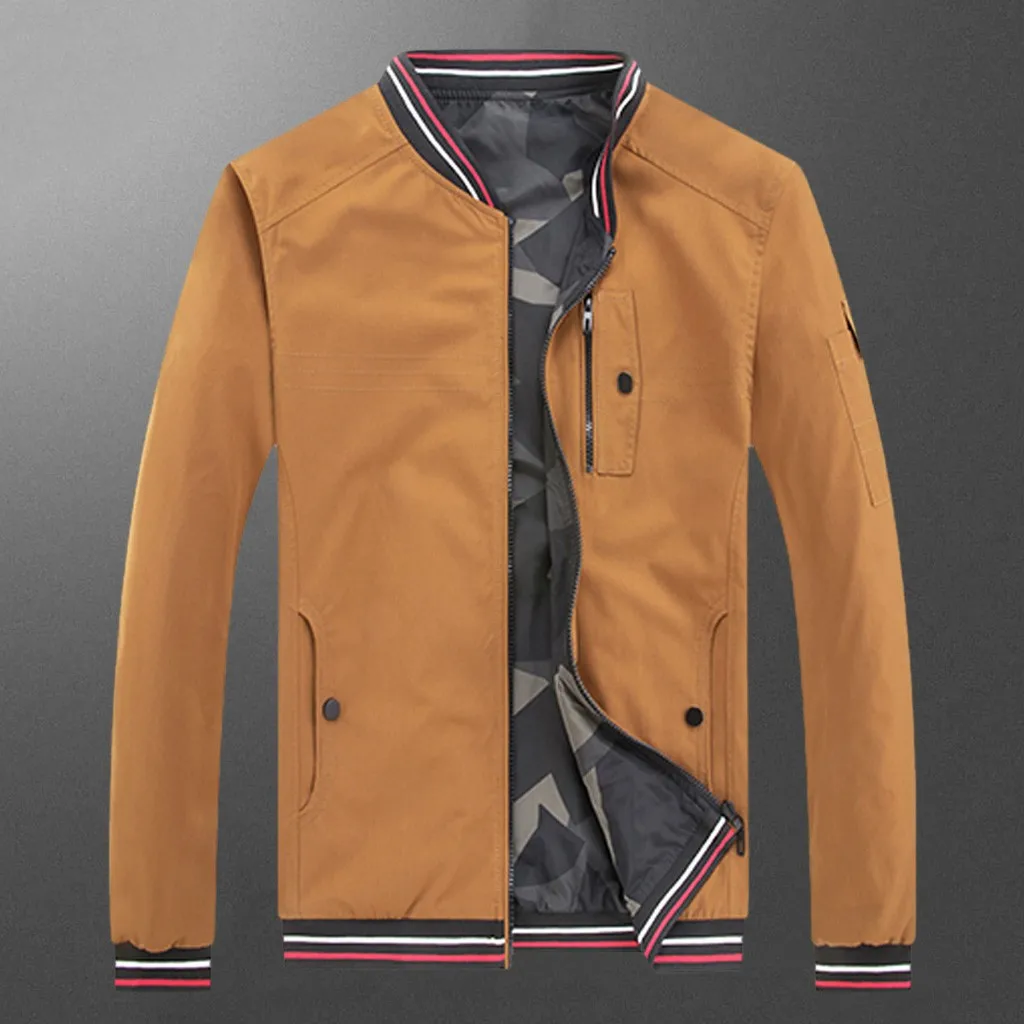 Куртка мужская бейсбольная куртка кэжуал весна осень мода Slim Fit Мужская куртка тонкие куртки брендовая повседневная куртка наивысшего качества@ FO