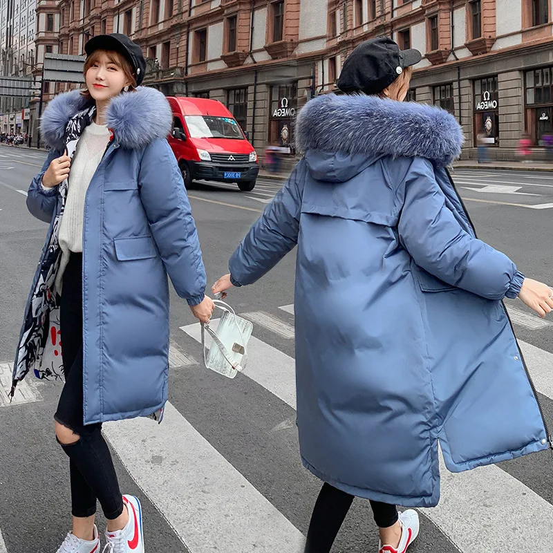

2019 Winter New Style Korean-style Cotton-padded Clothes Women's Mid-length Cotton-padded Clothes Women's down Jacket Cotton-pad