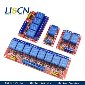 

1 2 4 8 Channel 5V 12V Relay Module Board Shield with Optocoupler Support High and Low Level Trigger for Arduino
