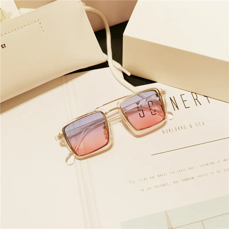 Роскошные стимпанк детские солнцезащитные очки детские солнцезащитные очки UV400 металлические крутые солнцезащитные очки Gafas De Sol Mujer - Цвет линз: BluePink