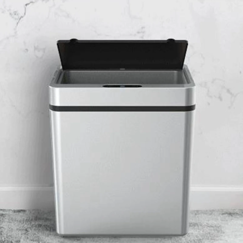 

Home Smart Trash Can Automatic Pressless ligent Induction Motion Sensor Kitchen Trash Can Wide Opening Sensor Waste Garbage Bin