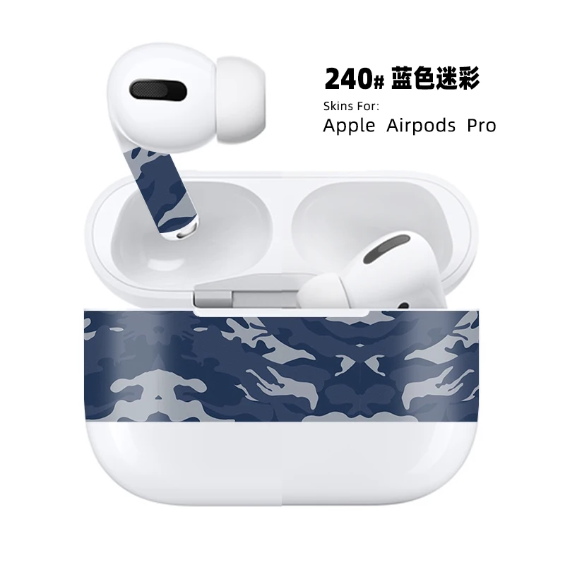 Бумажная Пылезащитная наклейка для Apple AirPods Pro Чехол Пылезащитная наклейка защита кожи для Air Pods 3 Аксессуары - Цвет: 240