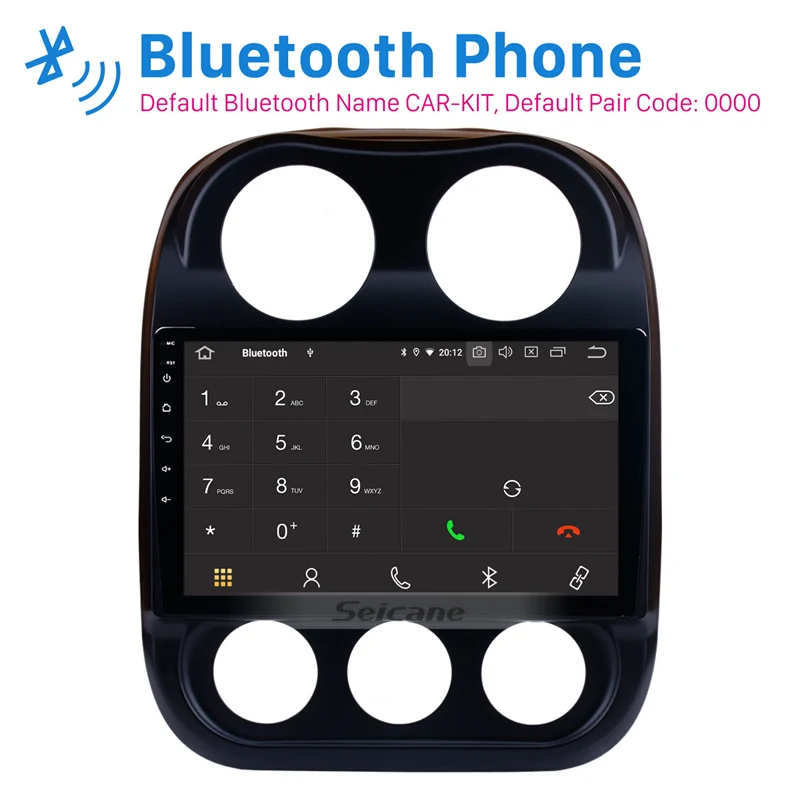 Clearance Seicane Android 9.0 10.1 inch HD 1024*600 for 2014 2015 Jeep Compass Car Radio Bluetooth GPS Navigation Player with 4G WIFI 2