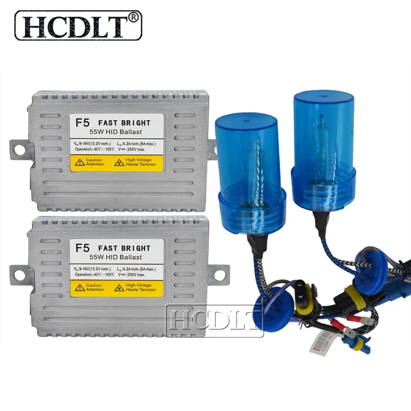 HCDLT 55 Вт 4300K 5500K H1 H3 H7 H8 H11 HB3 9005 HB4 9006 комплект для переоборудования автомобильных