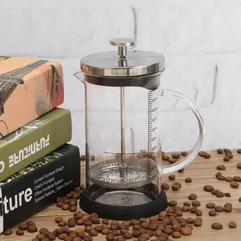 

1Pcs 600ml Handmade Coffee Filter Kettle French Press Coffee Pot Glass Tea Maker Brewing Tools Kitchen Tools Gadgets