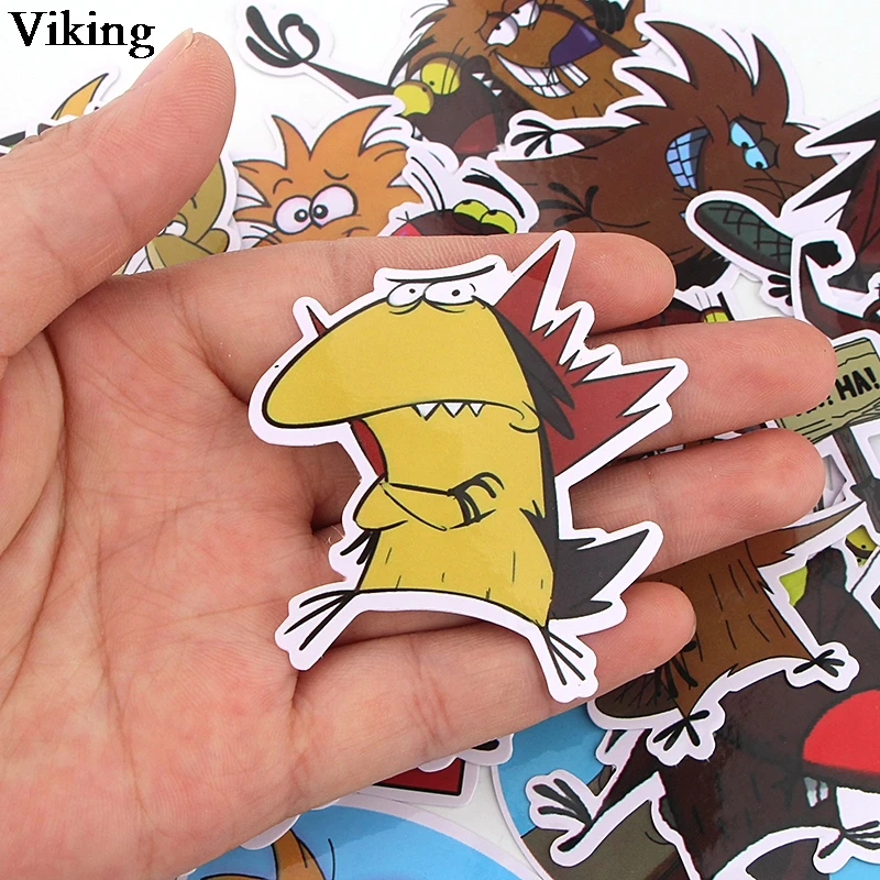 20 шт./компл. Angry Beaver стикер анимация водонепроницаемый стикер s для чемодана багажа ноутбука самодельный скейтборд стикер G0196