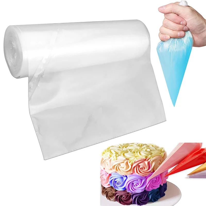 50 Pieces Roll Industrial Strength 12 Inch Disposable Piping Bags Thick