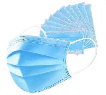 

50 Pcs 3-Ply Disposable Mask Comfortable Sanitary Mask for Dust Safe and Breathable Protection and Personal Health