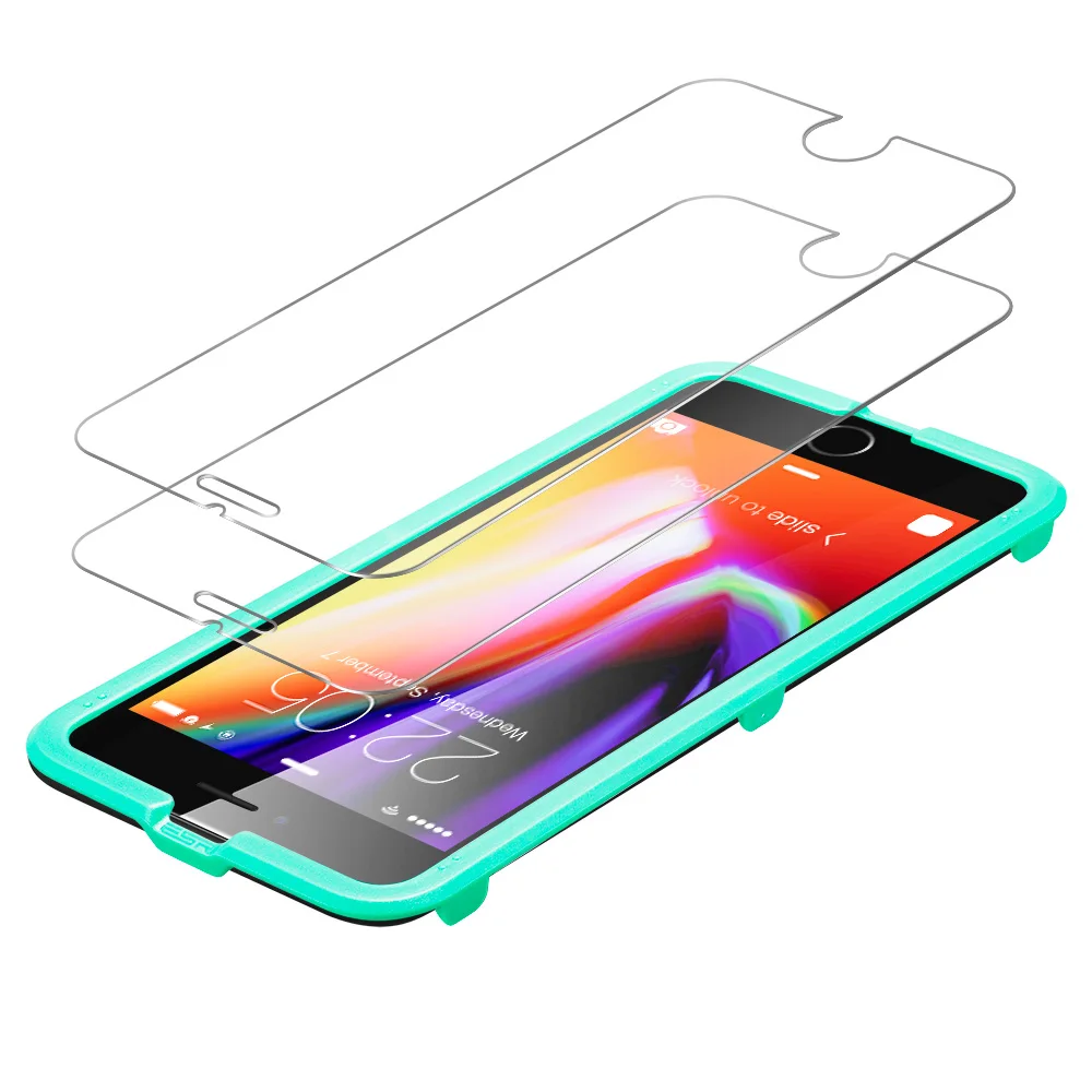 2 шт./лот ESR Защита экрана для iPhone X закаленное стекло 9H Защитная пленка 7 8 Plus 6 6S