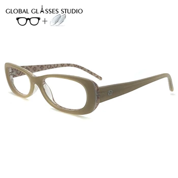 

2020 Fashion Women Acetate Glasses Frame Eyewear Eyeglasses Reading Myopia Prescription Lens 1.56 Index MOD.FLV.058